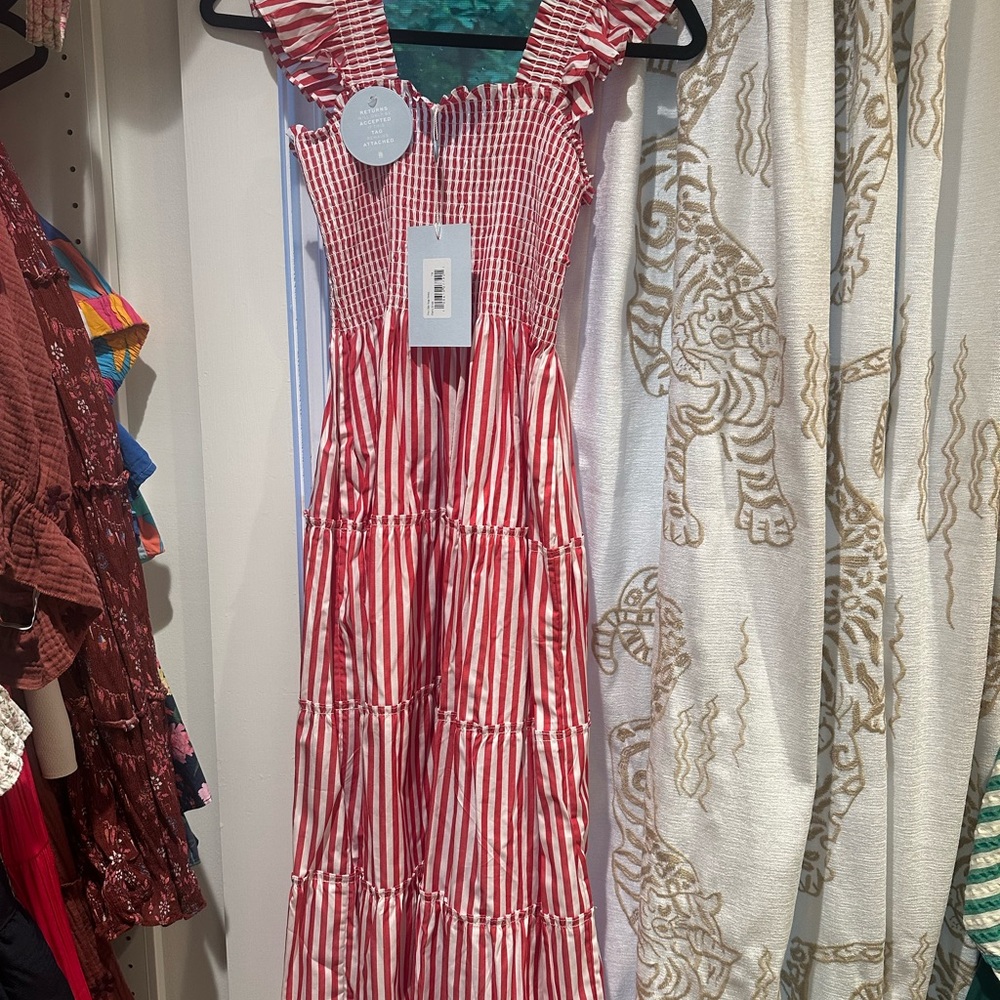 Hill House Cherry Stripe Nap Dress 😍🍒 size XXXS or TN